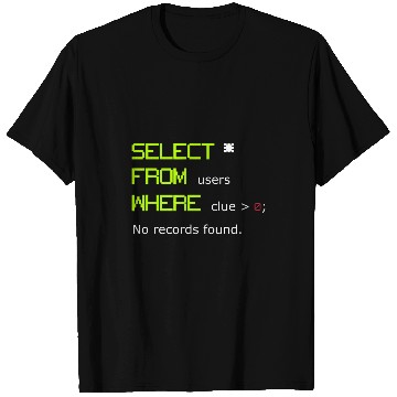 Discover Query SQL Database Programmer medicals Coder Healthcare T-Shirts