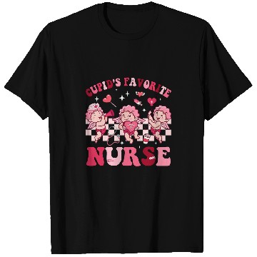 Discover Groovy Valentines Day Cupids Favorite nurses Retro nurses Life T-Shirts