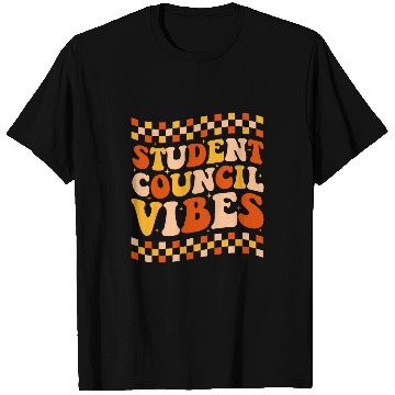 Discover Student Council Vibes Retro Groovy School Student Council 1 T-Shirts