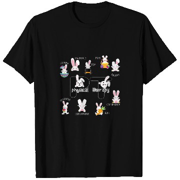 Discover Physical Therapist Easter Bunny Rabbit PT Therapist T-Shirts