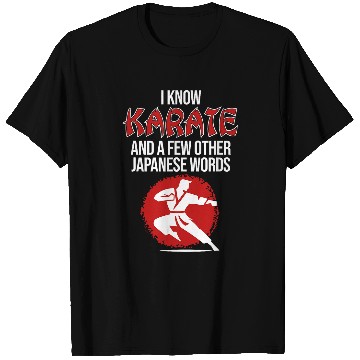 Discover I Know Karate Player Martial Arts Black Belt Graphic T-Shirts