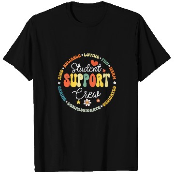 Discover Groovy Student Support Crew Appreciation Day Back To School T-Shirts