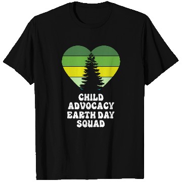 Discover Child Advocacy Social Worker Earth Day Squad T-Shirts