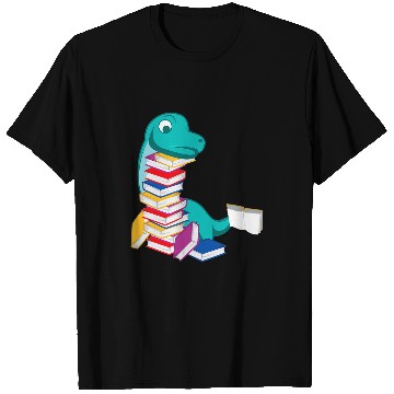 Discover Dinosaur Reading Book Person or Bookish T-Shirts