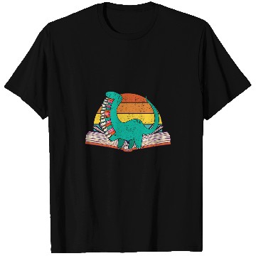 Discover Dino Books Reading Bookworm Dinosaur Book Lover Librarian T-Shirts