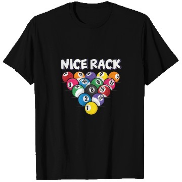 Discover Funny Nice Rack Billiards Pool Player Gift 15 Billiard Balls 1 T-Shirts