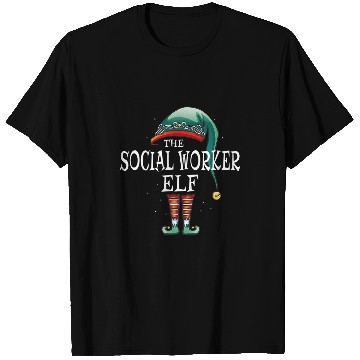 Discover Social Worker Elf Job Christmas T-Shirts