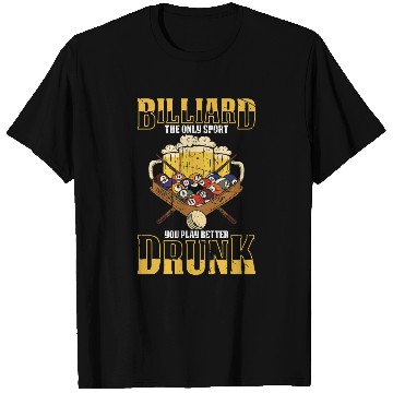 Discover Mens Pool Billiard For Pool Player Billiard Player 3 T-Shirts