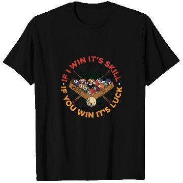 Discover Mens Pool Billiard For Pool Player Billiard Player T-Shirts