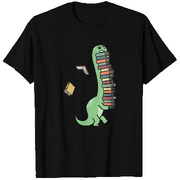 Discover Dinosaur Enthusiast Reading Lover Dino Animal Reading T-Shirts
