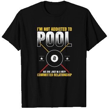Discover Mens Pool Billiard For Pool Player Billiard Player 6 T-Shirts