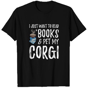 Discover Corgi Avid Book Reader Funny Dog Mom Gift T-Shirts