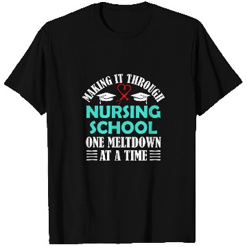 Discover Nursing School Survivor RN LPN CNA Student Graduation T-Shirts