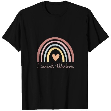 Discover Social Worker Leopard Rainbow Social Work Graduation 2 T-Shirts