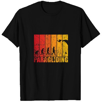 Discover Paraglider skydiving evolution paramotor retro design T-Shirts