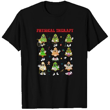 Discover Physical Therapy ChristmasPhysical Therapistxmass Tree Cake T-Shirts