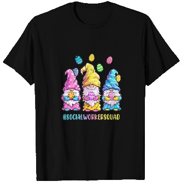 Discover Social Worker Easter nurses Squad Gnomes T-Shirts