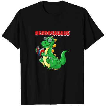 Discover Cool Readosaurus Funny Dinosaur Reading Book Lover Gift 2 T-Shirts