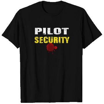 Discover Halloween Adult Costume Pilot Security Dad Mom 1 T-Shirts