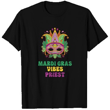Discover Priest Mardi Gras Vibes T-Shirts