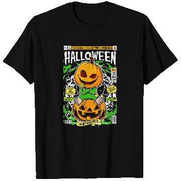 Discover Creepy Cool Halloween JackOLantern Comic Book Cover T-Shirts