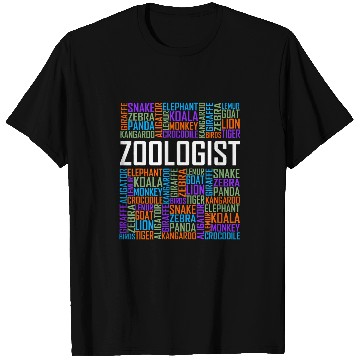 Discover Zoologist Words Zoology Graduate Student T-Shirts