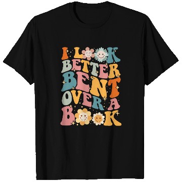 Discover I see better bent over a book T-Shirts