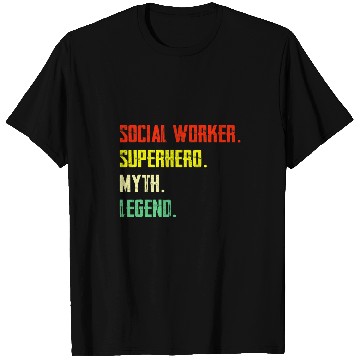 Discover Social Worker Superhero Myth Legend Social Worker T-Shirts