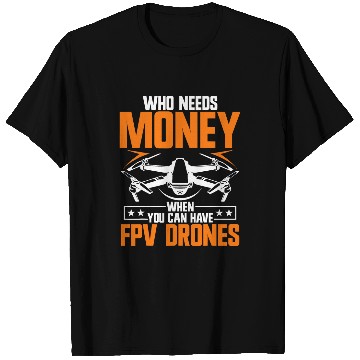 Discover FPV Drone with Camera Drone Goggles Drone Kit Quadroctoper T-Shirts
