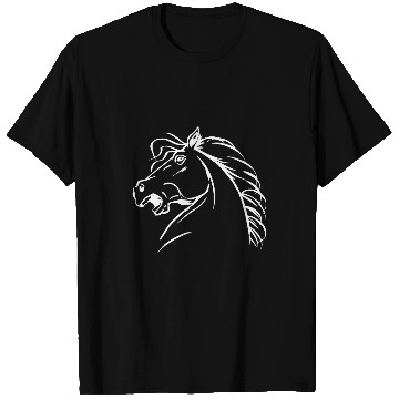 Discover Yelling Horse Face Equestrian Student T-Shirts
