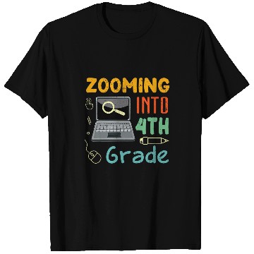 Discover Zooming Into Virtual ELEarning 4th Grade Back to School T-Shirts