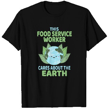 Discover Food Service Worker Earth Day School Classroom T-Shirts