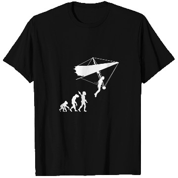 Discover Hang Glider Pilot Sky Gliding Airsport Soaring Evolution T-Shirts