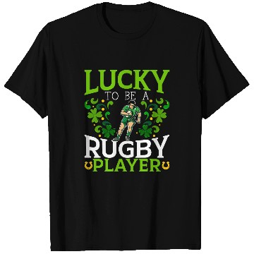 Discover Lucky To Be A Rugby Player St Patricks Day T-Shirts