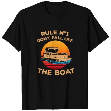 Discover Dont Fall Off The Boat Pontoon Boating Sea Life T-Shirts
