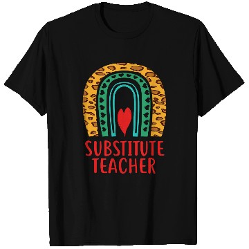 Discover Substitute Teacher Education Boho Rainbow Lover T-Shirts