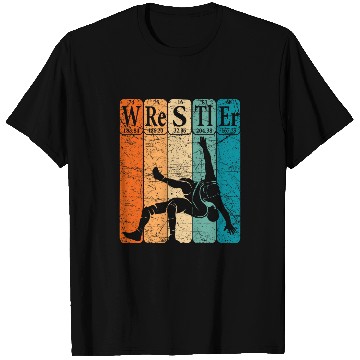 Discover Wrestler Periodic Table Elements Wrestling Nerd vintages T-Shirts