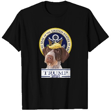Discover Trump 2024 Pointers German Wirehaired T-Shirts