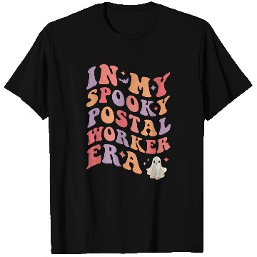 Discover In My Spooky Postal Worker Era Halloween Funny Postal Worker T-Shirts