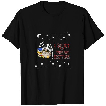 Discover I Read Past My Bedtime Owl Reading Book Bookworm T-Shirts