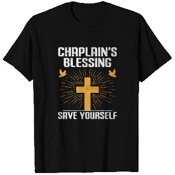 Discover Christian Chaplain Profession Religious Worker Cross T-Shirts