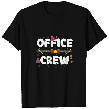 Discover Christmas Front Desk Worker Office Admin Team Front Lady T-Shirts