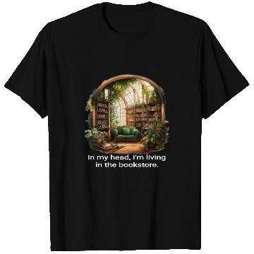 Discover Lost in the Bookstore A Book Enthusiasts Fantasy T-Shirts