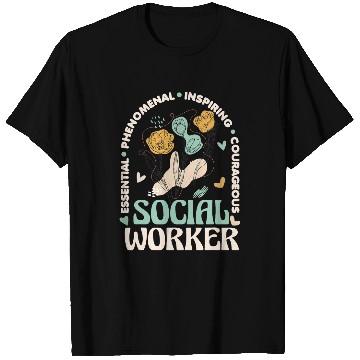 Discover Social Worker Social Work Month Caseworker Public Servant T-Shirts