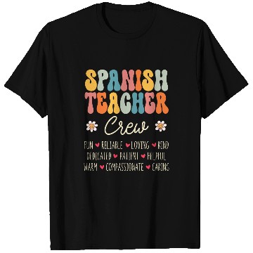 Discover Spanish Teacher Crew Appreciation Week Back to School T-Shirts