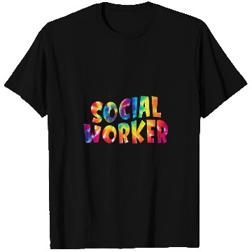 Discover Social Worker tie dye minimalistic graphic T-Shirts
