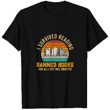 Discover I Survived Reading Banned Books Book Lover Bookworm vintages T-Shirts