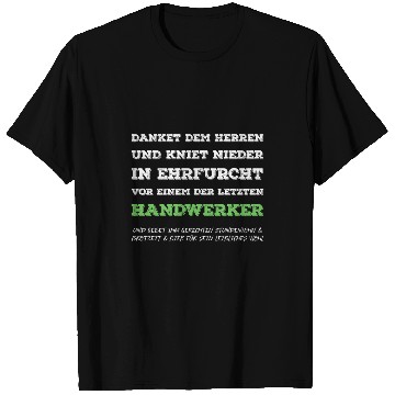 Discover Handwerker Hourly Bread Time Beer Masonry Painter Electricians T-Shirts
