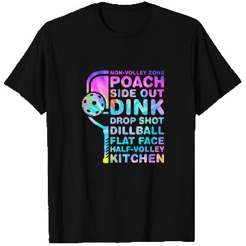 Discover Funny TieDye Pickleball Dink Kitchen Terminology T-Shirts