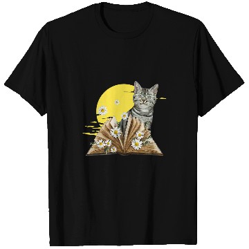 Discover Cute Cat Reading Book For Cat Lovers 1 T-Shirts